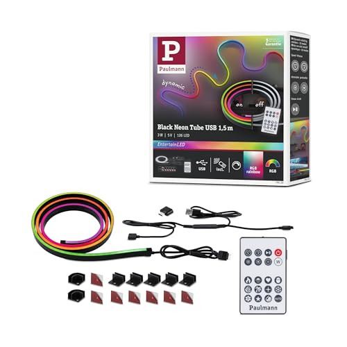 Paulmann EntertainSchlauch Neon LED-slang RGB, zwart, 3W