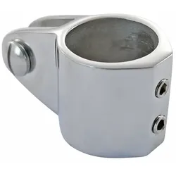 Rohrmittelstück mit 2 Schrauben, verstärkt, A4, für Rohr 22mm