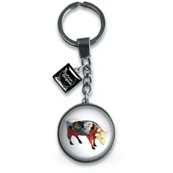 Cowparade Glass Keyring 'Picowso's African Period'