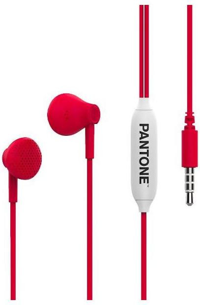 Pantone PT-WDE001R1 Koptelefoon Rood Wit