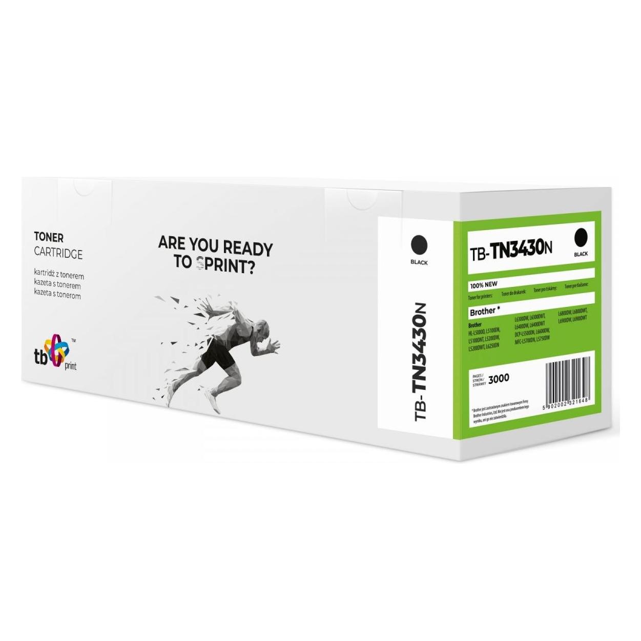 Print Toner für Brother HL-L6300DW TB-TN3430N BK 100 (BK) (TB-TN3430N)