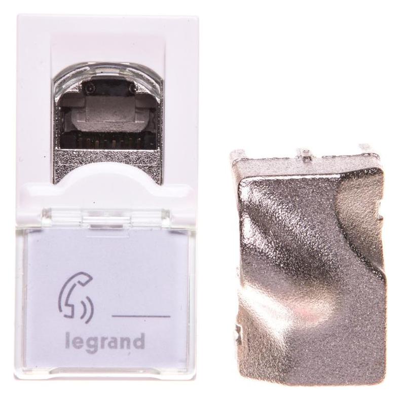 Legrand MOSAIC Computer-Blisterkarte RJ45 Cat.6 STP (076563) (STP, CAT6) (076563)