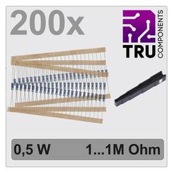 TRU COMPONENTS TC-12888472 T22P081 Metallschicht-Widerstand Sortiment axial bedrahtet 0.5 W 1 % 200 St.