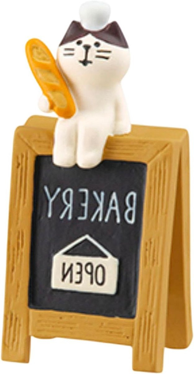 Miniatuur Kat Beeldjes - Meerkleurige Hars Kat Decoratie voor op de Tafel
