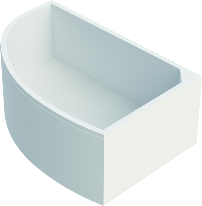 Schedel Keramag Renova Nr.1 Eck-Wannenträger SW13041 150x100cm, links, bündig, Höhe 57cm