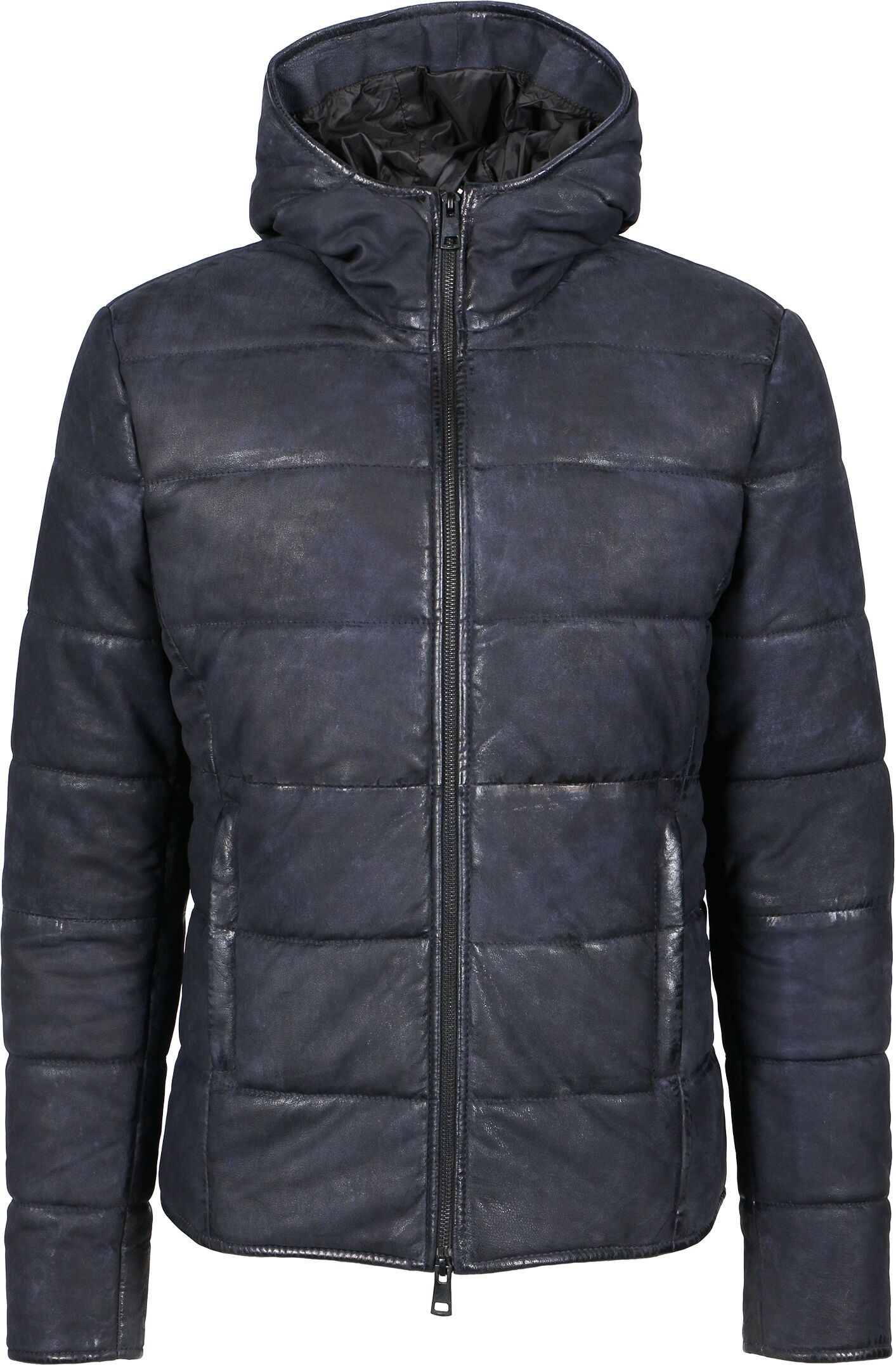 Lederjacke FREAKY NATION "Lakewood-FN", Herren, Gr. L(48), blau, 100% Leder, Jacken Lederjacke blau L(48)