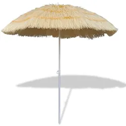 Helloshop26 - Neigbarer Sonnenschirm mit Stahlgestell und sandfarbenem PP-Bezug 02_0008394