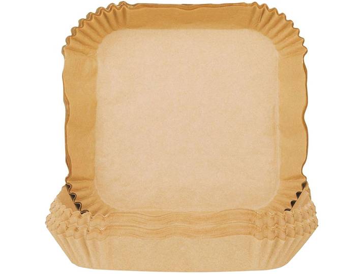 2er-Set Backpapier-Einlagen für Heissluftfritteusen, 16 x 16 cm