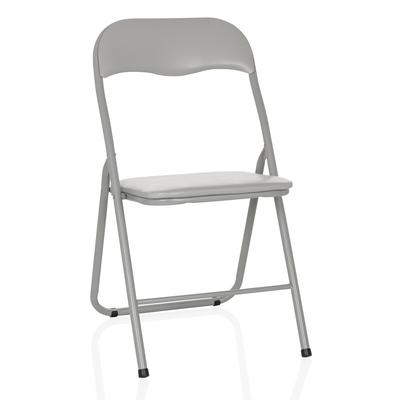 Konferenzstuhl / Besucherstuhl / Klappstuhl TUDELA BASIC PVC grau hjh OFFICE
