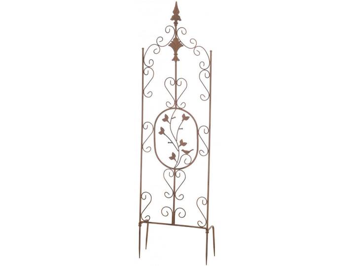 CLP Rankgitter Metall antik braun, Braun, 35x122x1 cm, Dekoration, Gartendeko