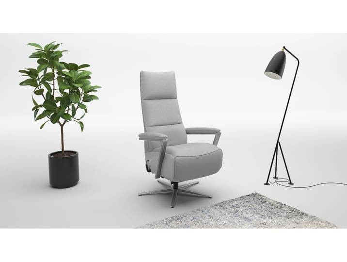 sit&more Vario mit Kopfteilverstellung & Drehfunktion, weitere Funktionen Ergonomie S: elektr. Fußstütze & Rückenlehne, Herz-Waage
