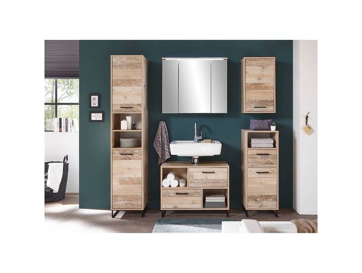Meuble sous lavabo 80 x 61 x 37cm Marron