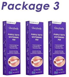 Uplifted Goods Purple Precision Color Correcting Teeth Whitening Pen package 3