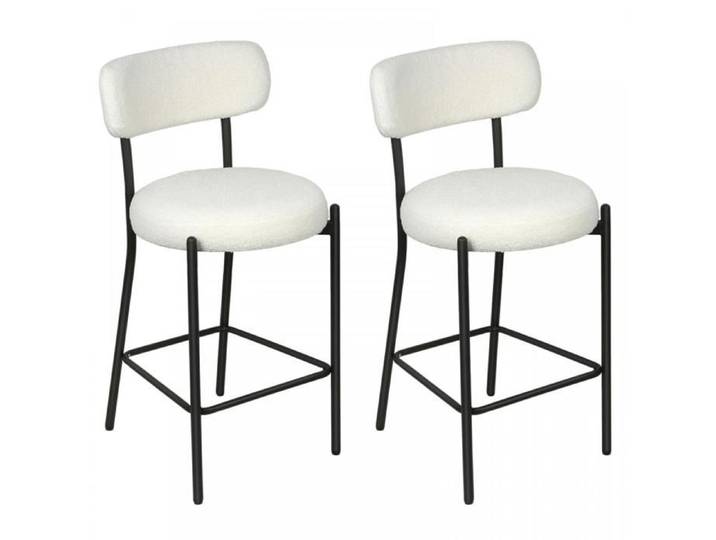 SUPFINE Tabouret de Bar Lot de 2 Chaises de Bar Moderne Scandinave Chaises Haute Cuisine pour Bar/Comptoir Capacité de 120 kg