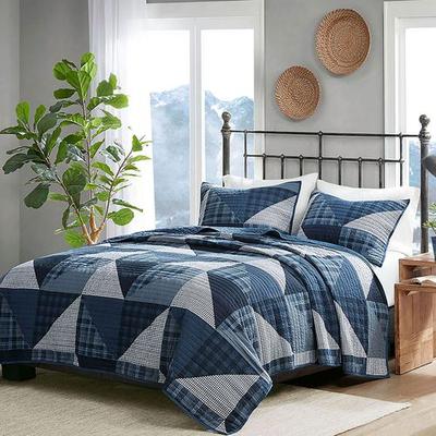 Jla Home/Bed Olsen Mini Quilt Set Blue, Full / Queen, Blue