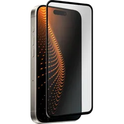 SBS Extrem widerstandsfähiges Glas für iPhone 15 mit D3O-Technologie (1 Stk., Apple iPhone 15), Smartphone Schutzfolie, Schwarz, Transparent