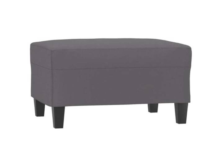 smnyxs Fußhocker, 70 x 55 x 41 cm, Kunstleder, Grau Kompakter Hocker, Sperrholzrahmen, glatte Oberfläche, einfache Reinigung, vielseitig einsetzbar
