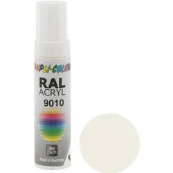 DUPLI-COLOR  Acryl-Lackstift  RAL  9010  reinweiß  matt  12  ml