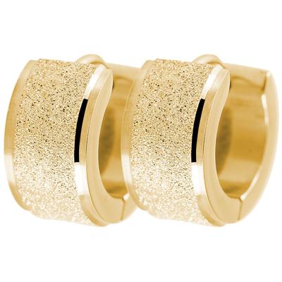 Klappcreolen ADELIA´S "Ohrringe – Klappcreole aus Edelstahl", Damen, Gr. Damen, Edelstahl, gold, Ohrringe Klappcreolen, Geschenkidee: zeitlos und vielseitig
