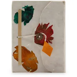 Med Lokta Button Lock Notebook (15x12cm) - 45 leafs - Crafted Real Himalayan Floral Design