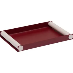 Serviertablett Ray Tray M, burgunderrot