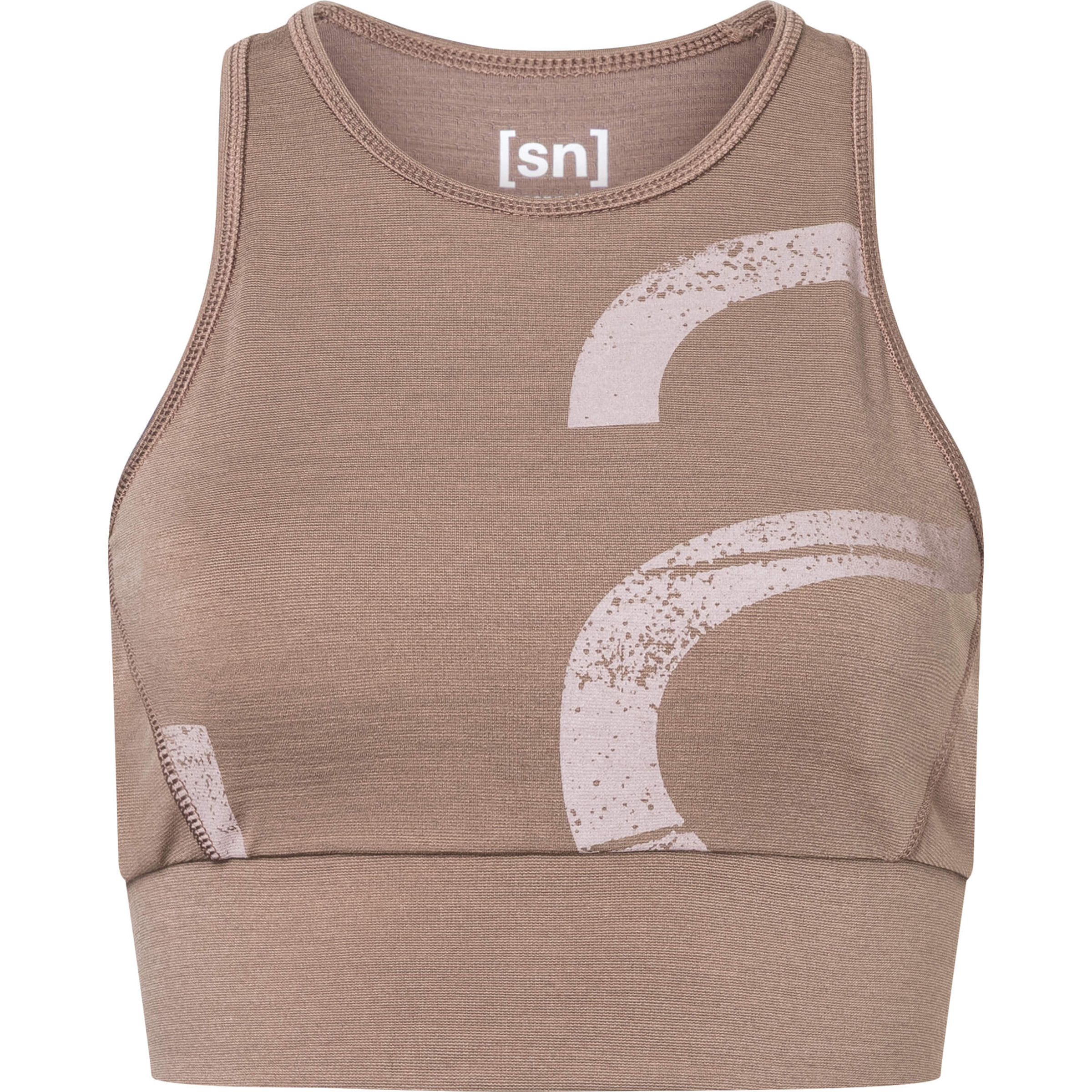 Super.Natural Capital Logo Lf Sport BH Damen Sport-BHs braun Größe XS Trekking Hautfreundlich Merinowolle