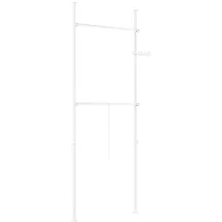 SoBuy Garderobenständer verstellbar Weiß 75x9x227cm Funktional
