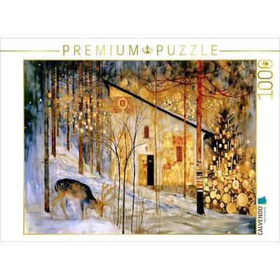 CALVENDO Puzzle Kapelle im goldenen Schein | 1000 Teile Lege-Größe 64x48cm Foto-Puzzle für glückliche Stunden, von , Calvendo Puzzle