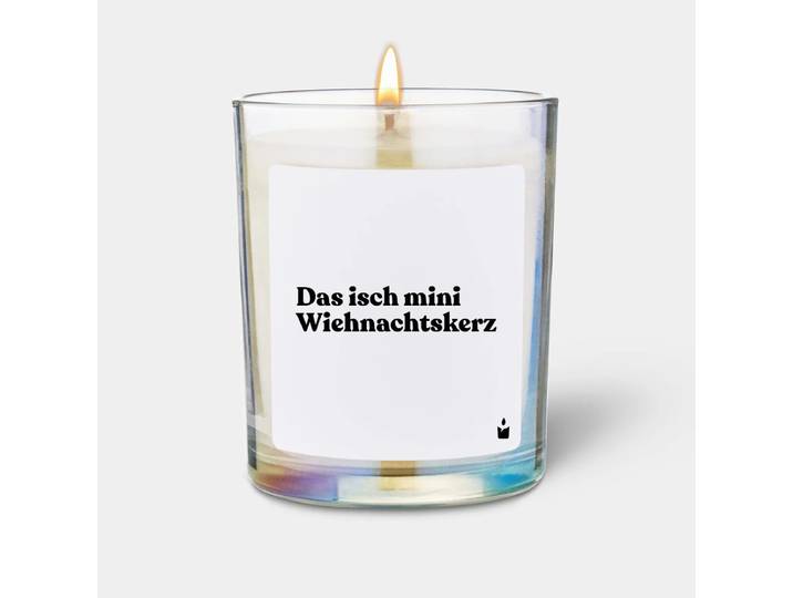 Duftkerze Flowery Das isch mini Wiehnachtskerz