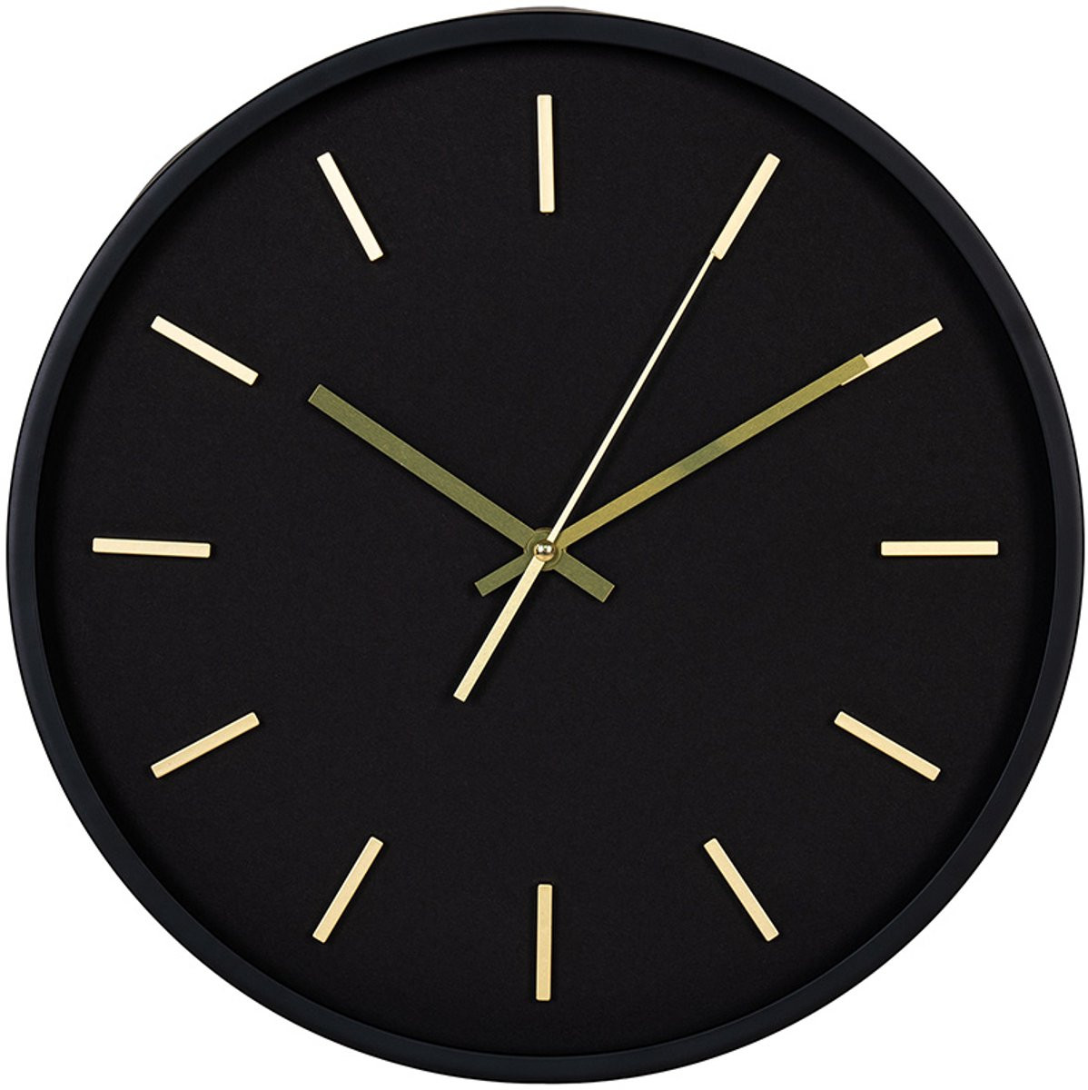 Kasper Wandklok Zwart Ø 35 cm Analoog