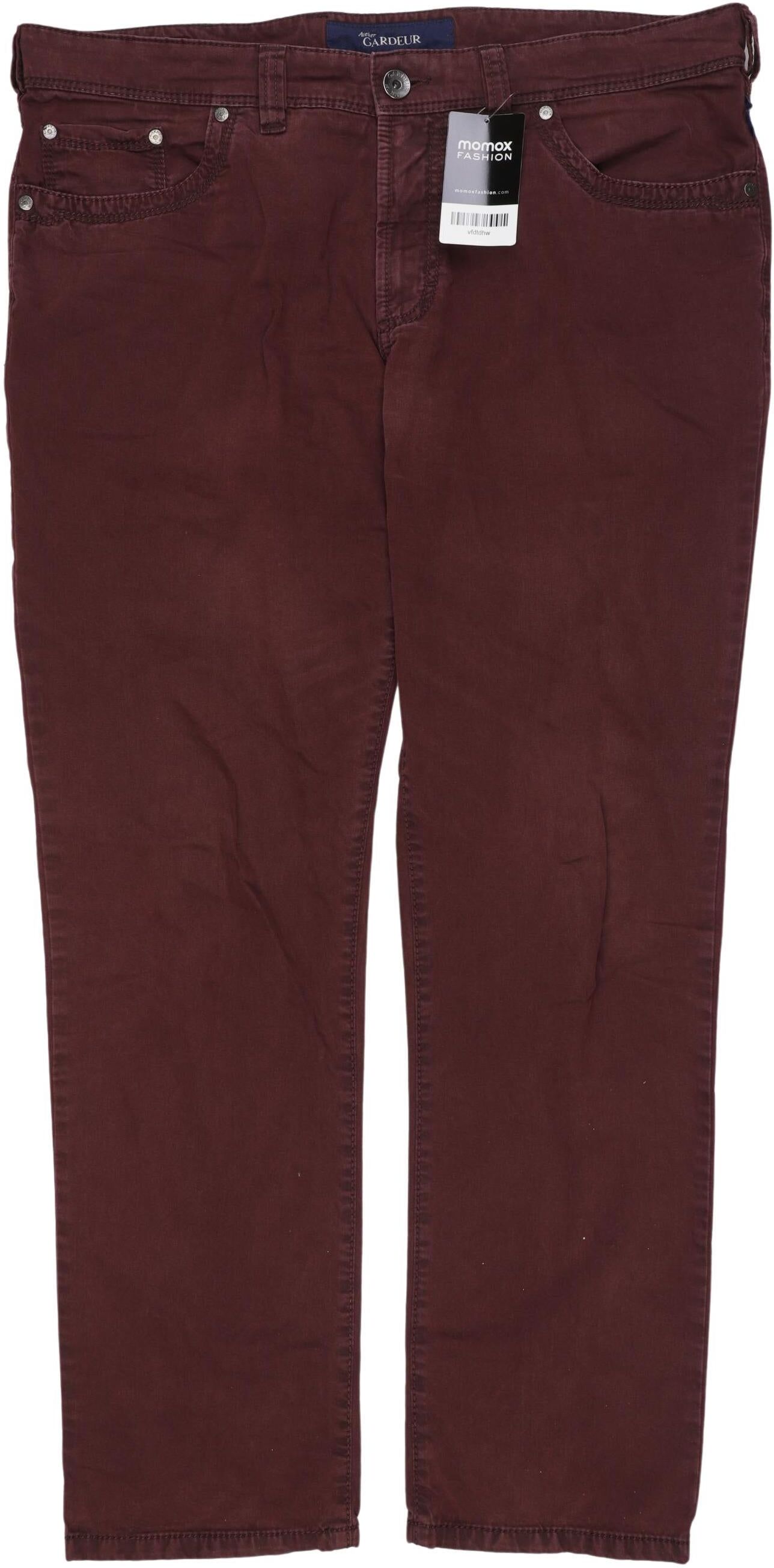 Atelier Gardeur Herren Jeans, Bordeaux, Gr. W38, Elasthan / Baumwolle - Second Hand