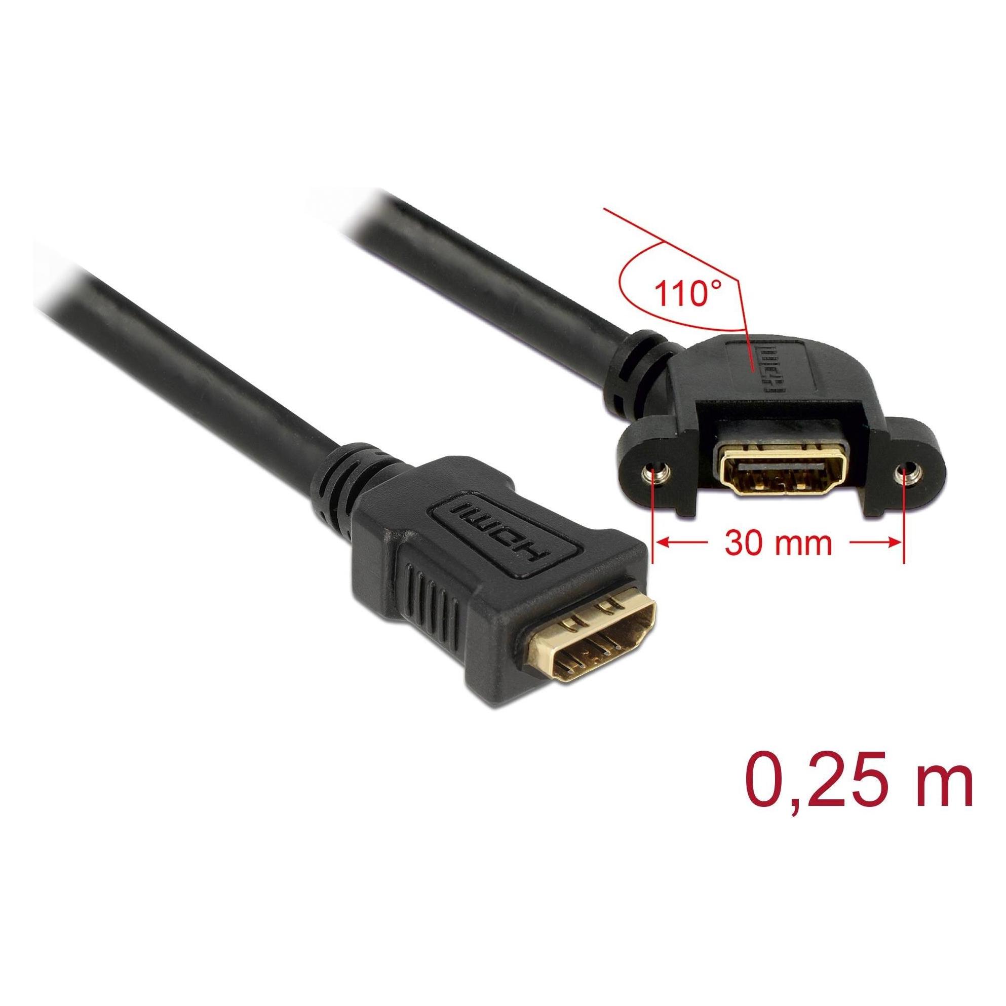 Delock HDMI (Typ A) - HDMI (Typ A) (0.25 m) (85101)