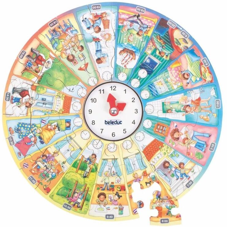 Puzzle d'apprentissage XXL "Ma journée" - Beleduc