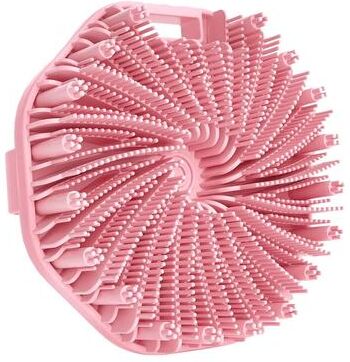 Inspired Finds Silicone Body Scrubber With Hand Strap Exfoliating Shower Brush Non Slip Bath Cleaner pink