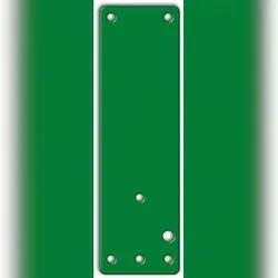 Montageplatte für GfS-Türwächter an Brandschutz- und Vollglastüren - 180x50 mm