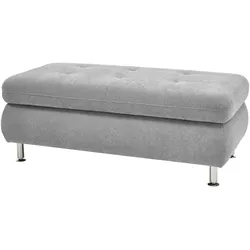 Kollektion Kraft Fußablage mit Stauraum Liora ¦ grau ¦ Maße (cm): B: 129 T: 64.0
