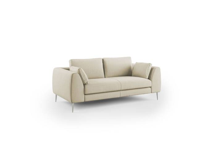 Canapé en microfibre détachable 176 cm crème