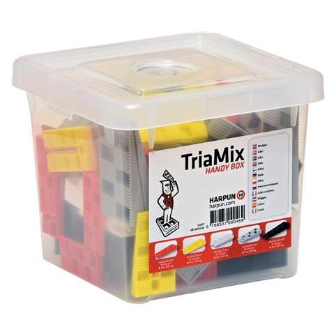 Csdk SL Kunststoffkeile Triamix 70 sortiert, unterteilt in 5 Grössen, rot, gelb, weiss grau und schwarz (5708337000469)