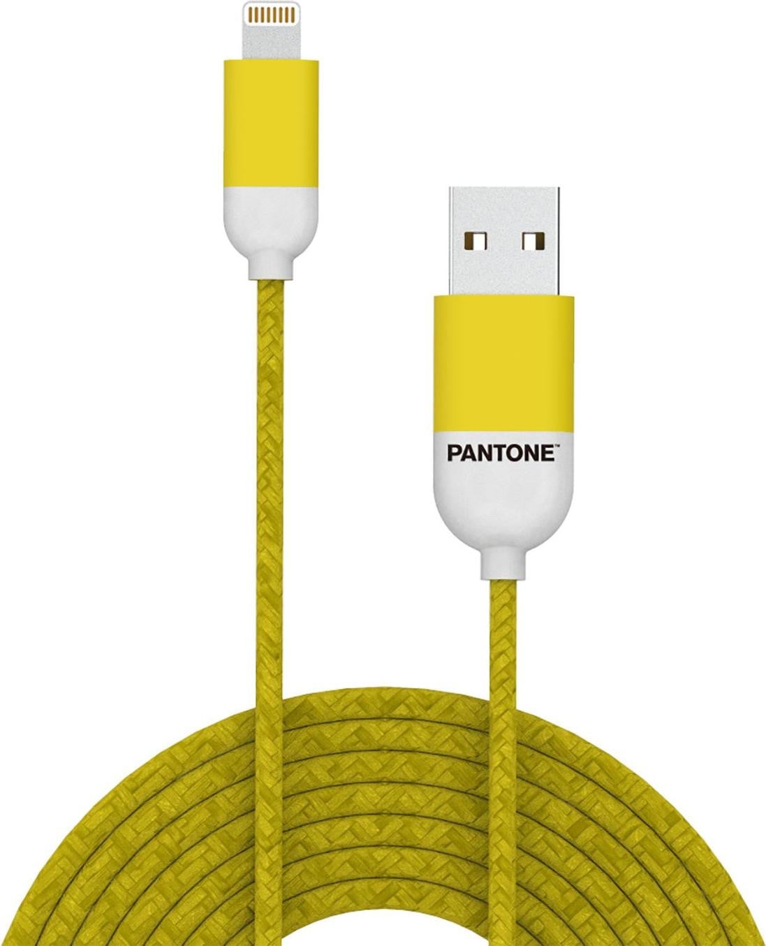 Celly PT-LCS001-5Y USB-A naar Lightning kabel, geel, 1,5 meter