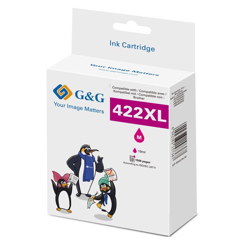 G&G Tinte komp. m. Brother 422XL LC422XLM Mag.(1500 Seiten) (M) (20586)