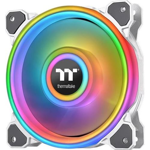 120x120x25mm Thermaltake Riing Quad 12 RGB PWM Single Pack weiß
