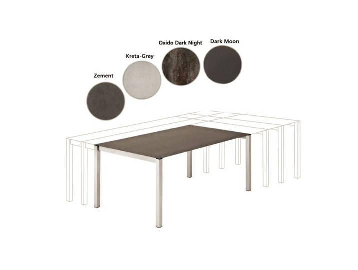 Keramik-Gartentisch Oxido Dark Night