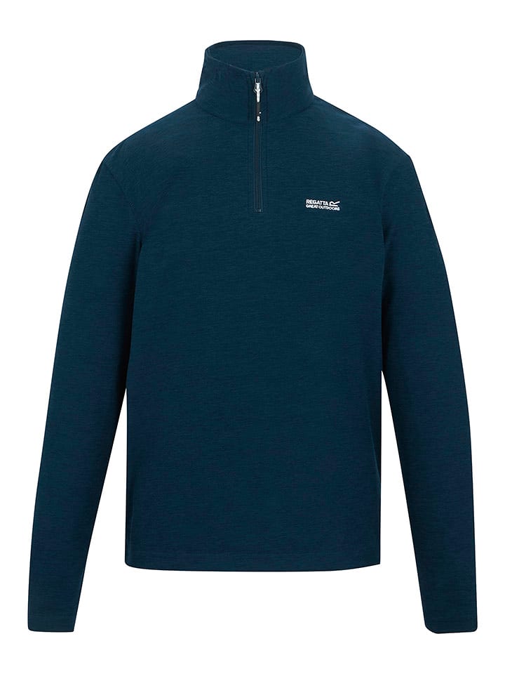 Regatta Fleecepullover "Thompson Marl" in Dunkelblau - L
