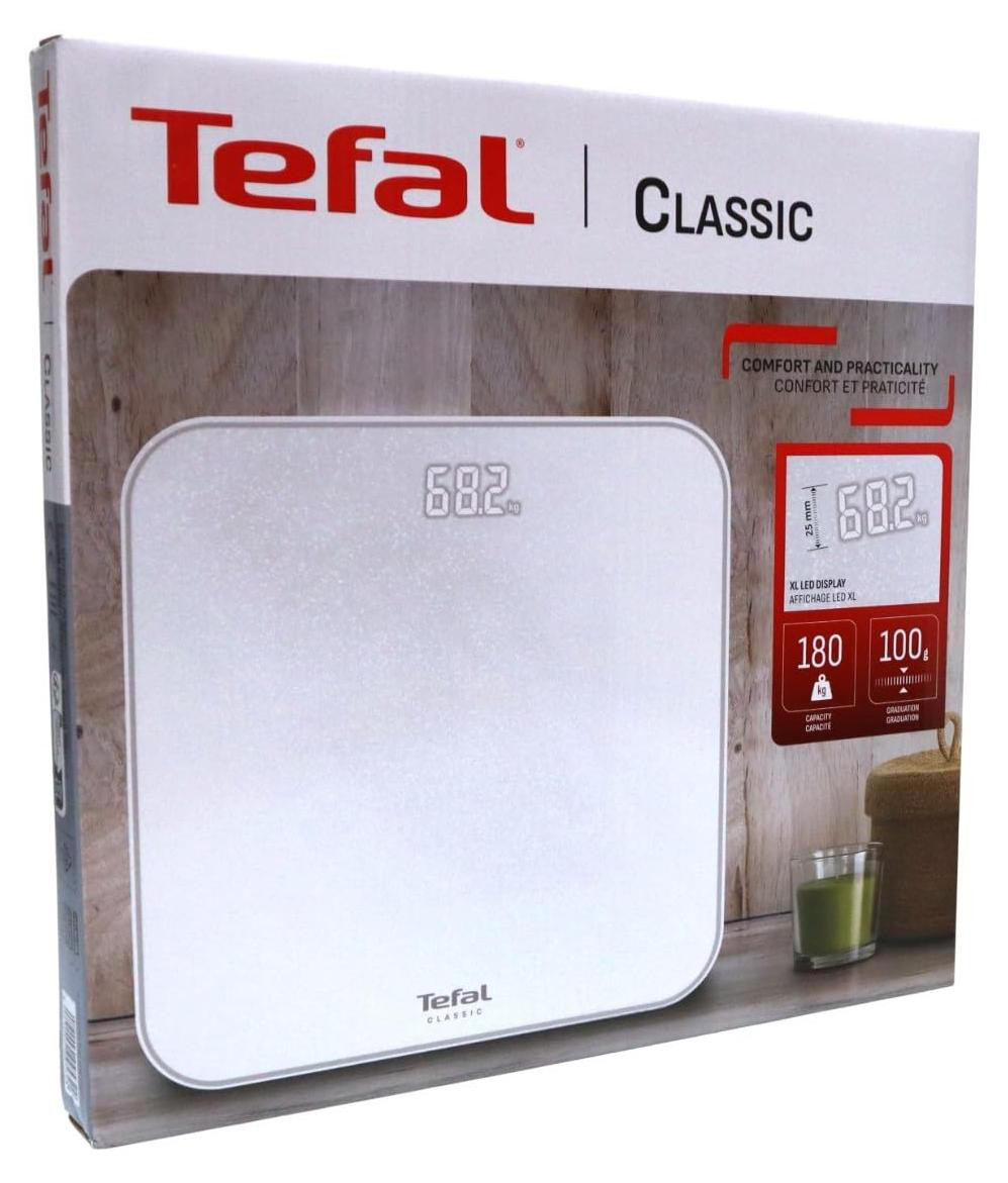 Tefal Classic PP1901V0 Elektronische Personenweegschaal, Wit, Max. 180 kg