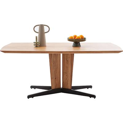 Esstisch MCA LIVING "Creston Esstisch", beige (naturfarben, naturfarben, schwarz, naturfarben), B:200cm H:77cm T:100cm, Akazie massiv natur lackiert, Tische, Esstisch