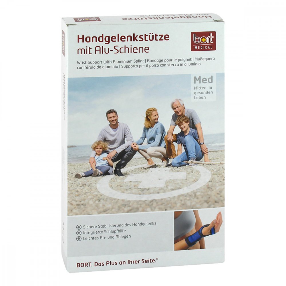 Bort GmbH Bort Handgelenkstütze mit Alusch.rec.large schwarz 05539407