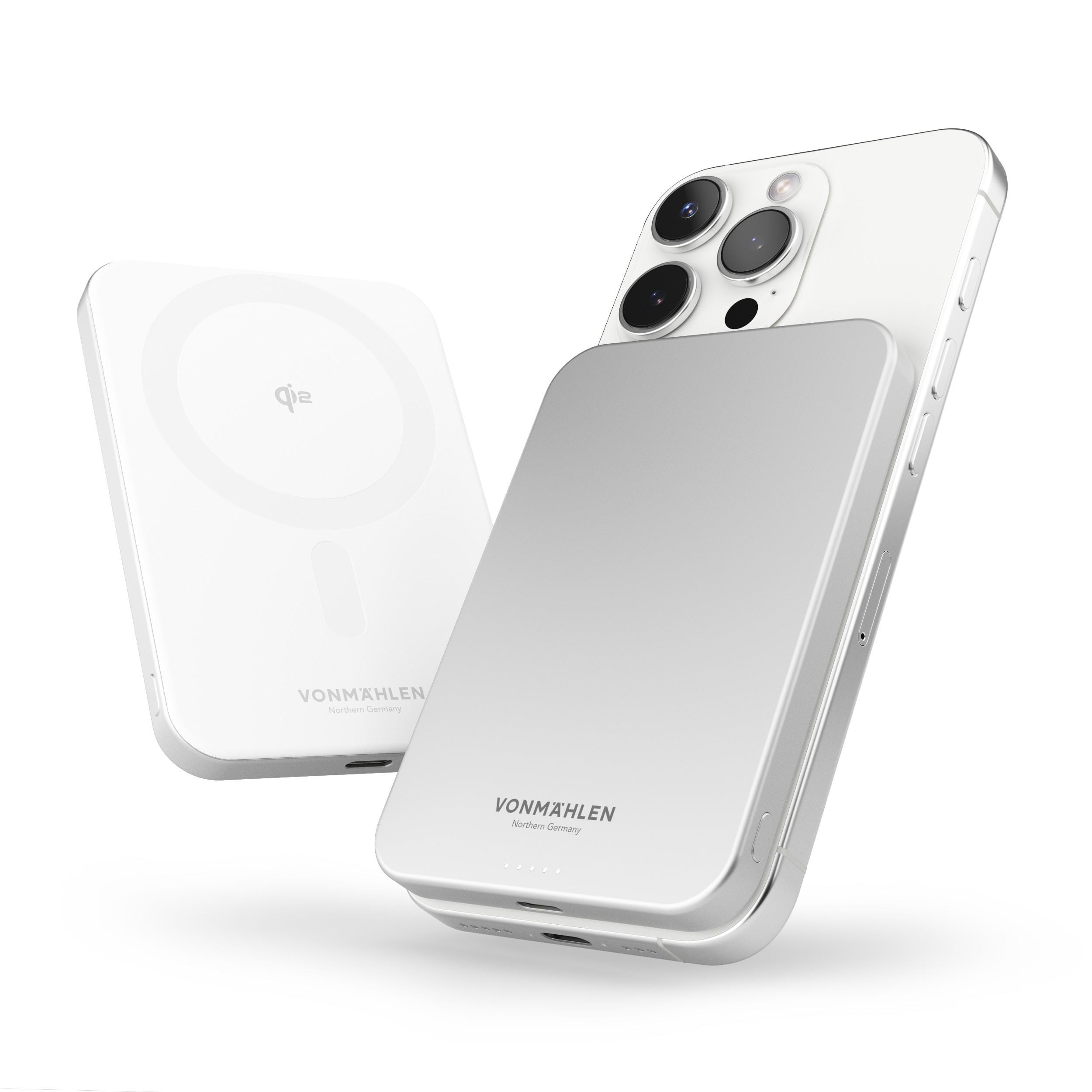 Vonmählen Evergreen Mag Powerbank 5000 mAh 15 Watt Weiß