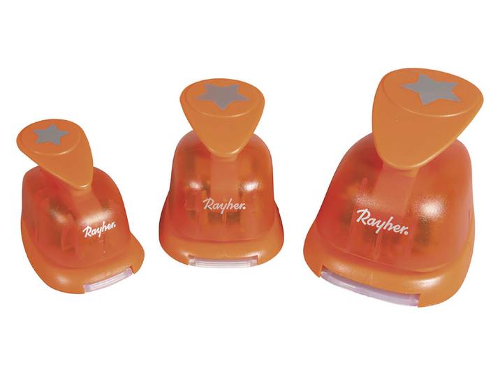 Rayher Motivstanzer Sterne 1.6 2.5 3.8 cm 3 Stück