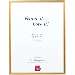 effect Holz-Bilderrahmen Profil 20 10 x 10 / Museumsglas UV 70 / Gold