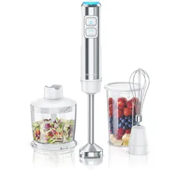 Arendo Stabmixer Edelstahl Set mit DC Motor - inkl. 800 ml Messbecher + Schneebesen